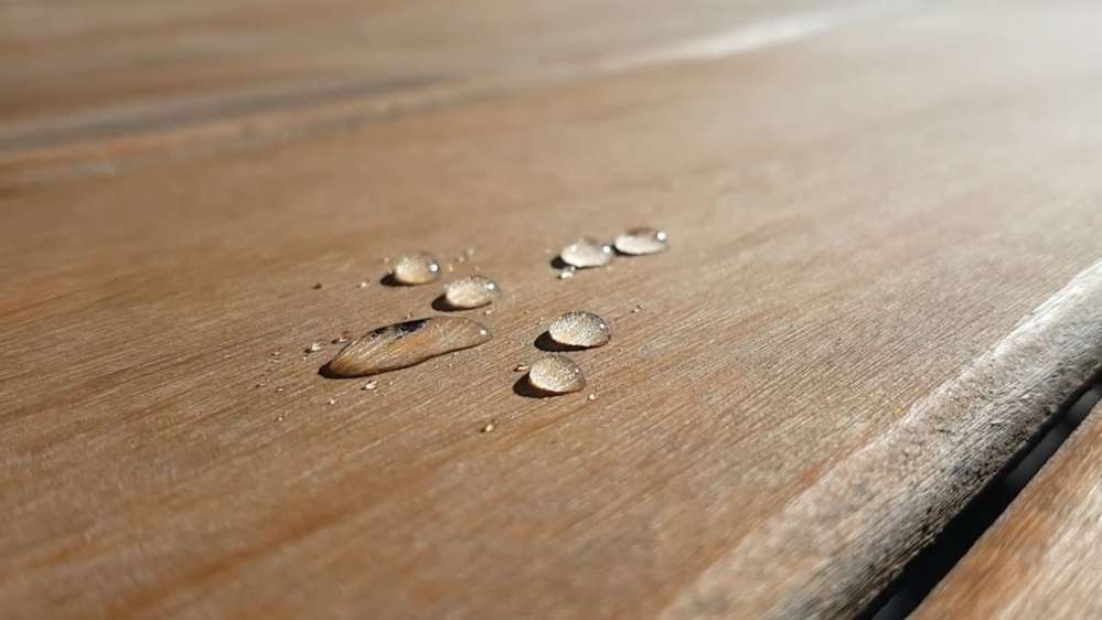 Super hydrophobic exterior wood
